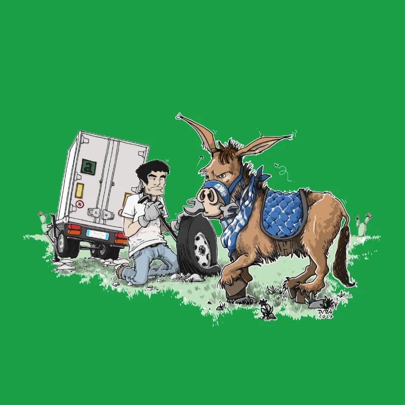 Donkey carriage roadside assistance
