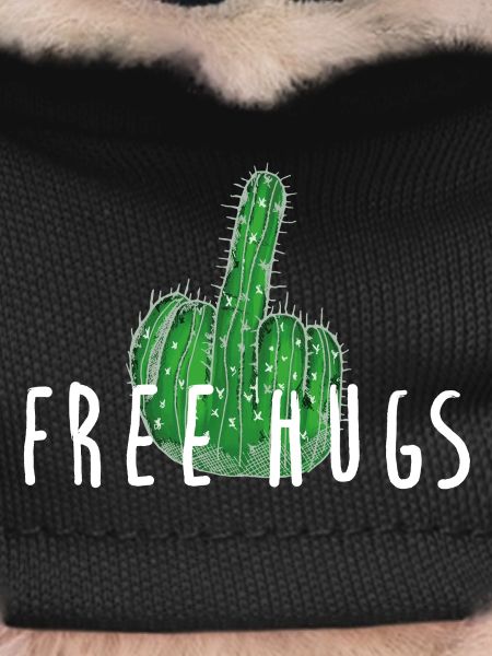 Free Hugs - Cactus, Middle Finger
