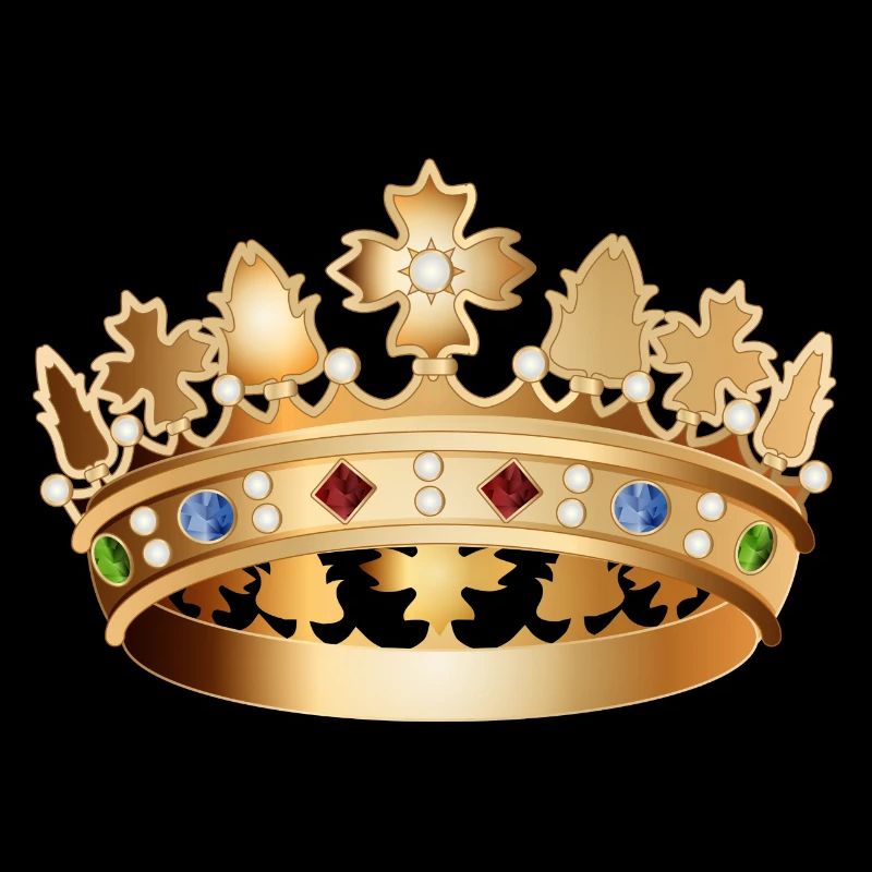 Fascinating, detailed gold-colored crown