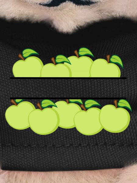 Apples banner with green apple