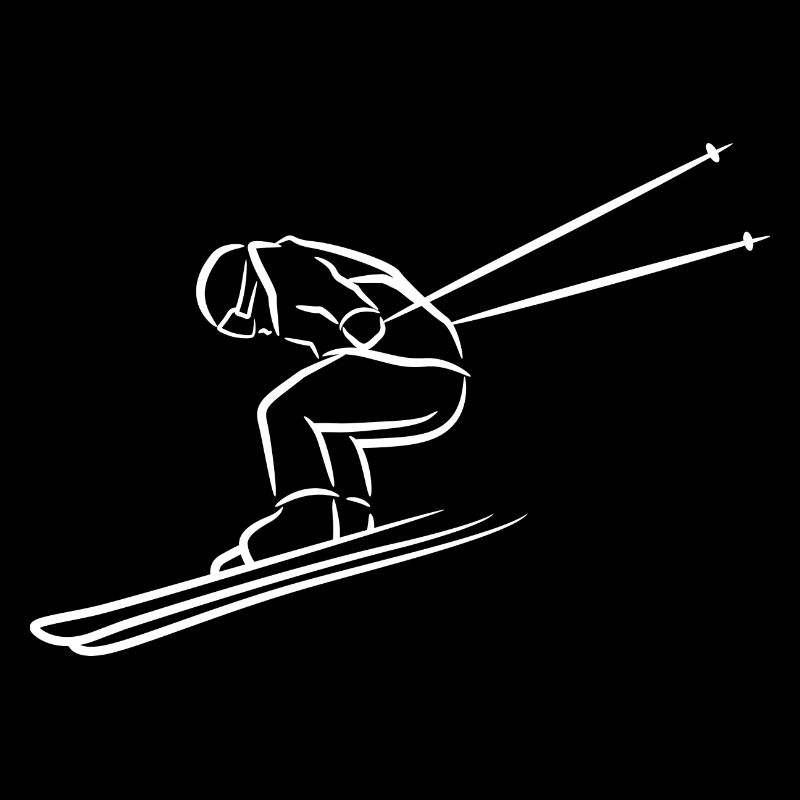 Dessin de skieur