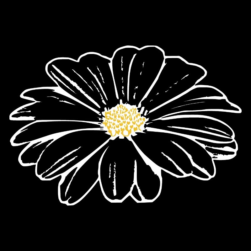 Fleur, Noir, Fleurs, Noir, Fleur