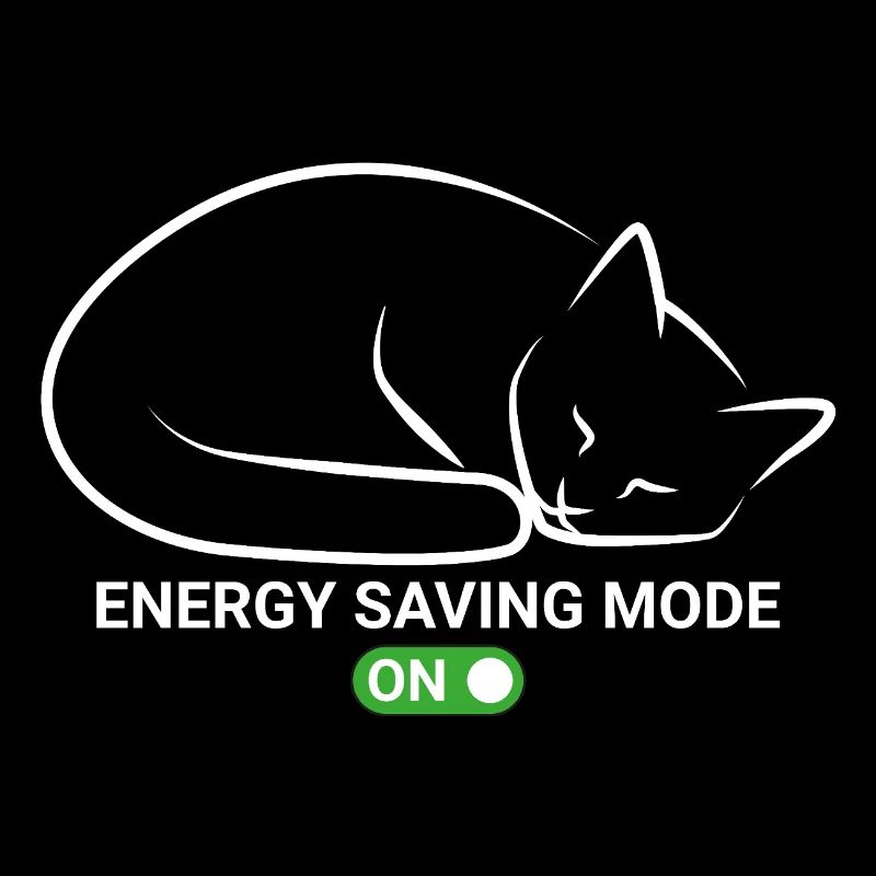 Cat in power saving mode