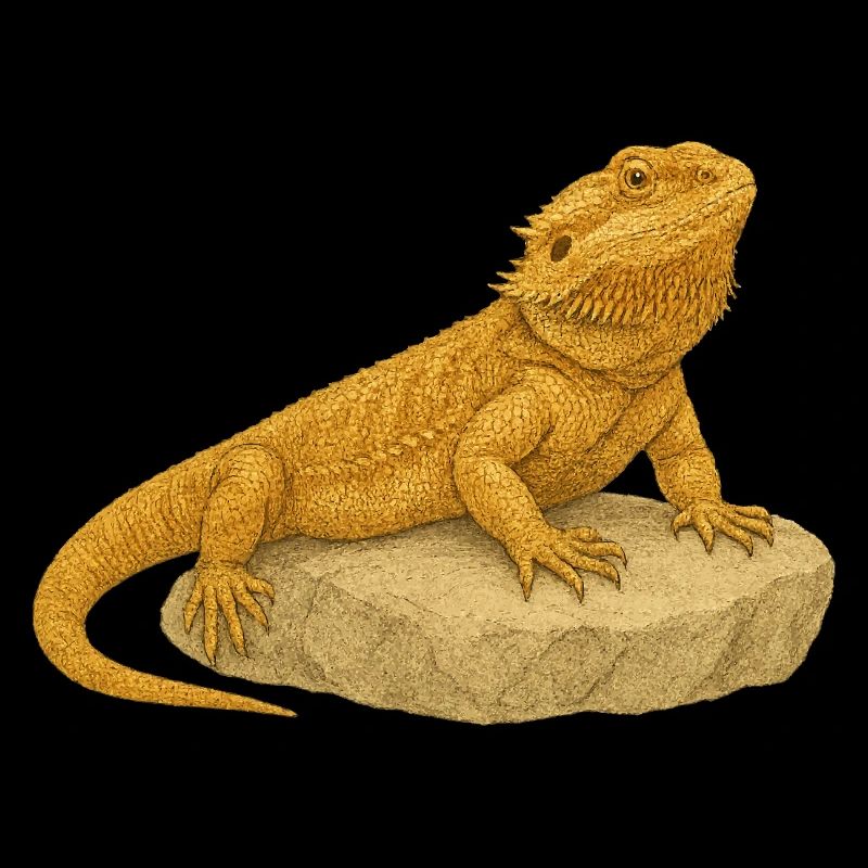 Yellow gecko on rocks