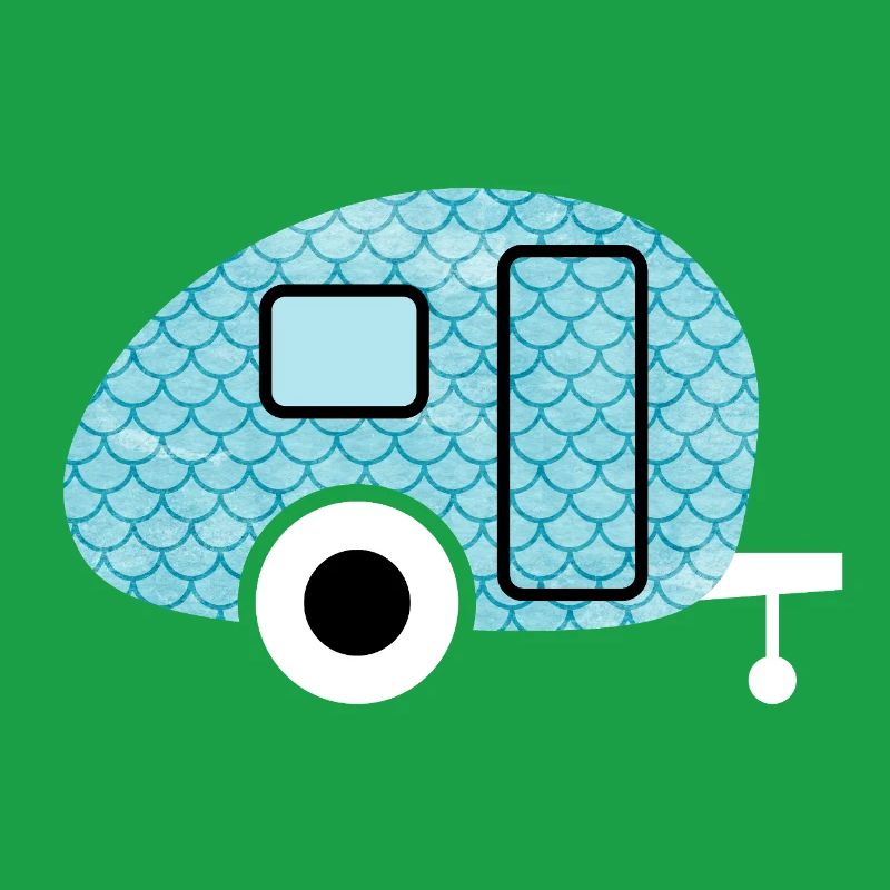 Caravan Fish Camping Caravan Shed Pattern