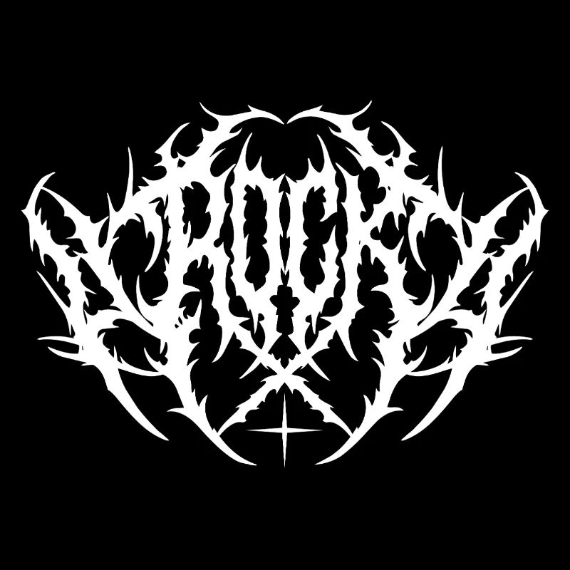 Black Metal Rock Typography Design