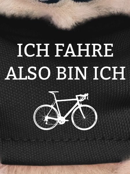 Bicycle with humorous saying
