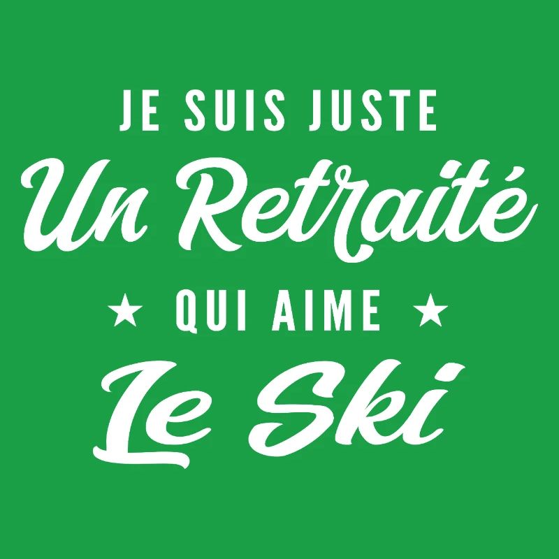 Retraité passionné de ski
