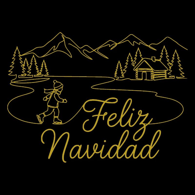 Feliz Navidad Winter landscape wintry