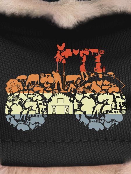 Retro Tractor Silhouette