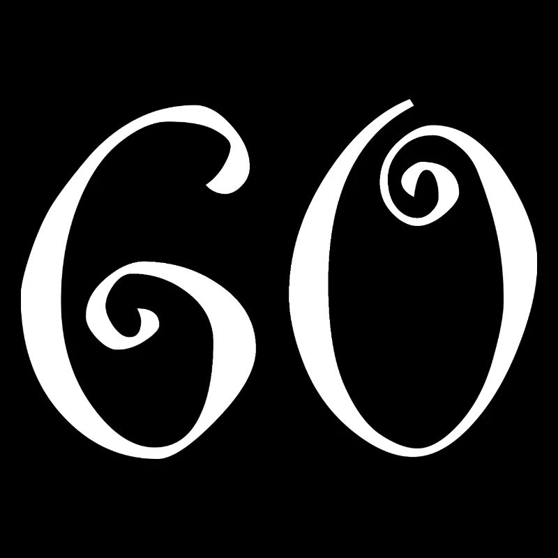 60. 60 YEARS. 60th ANNIVERSARY. 60TH BIRTHDAY.