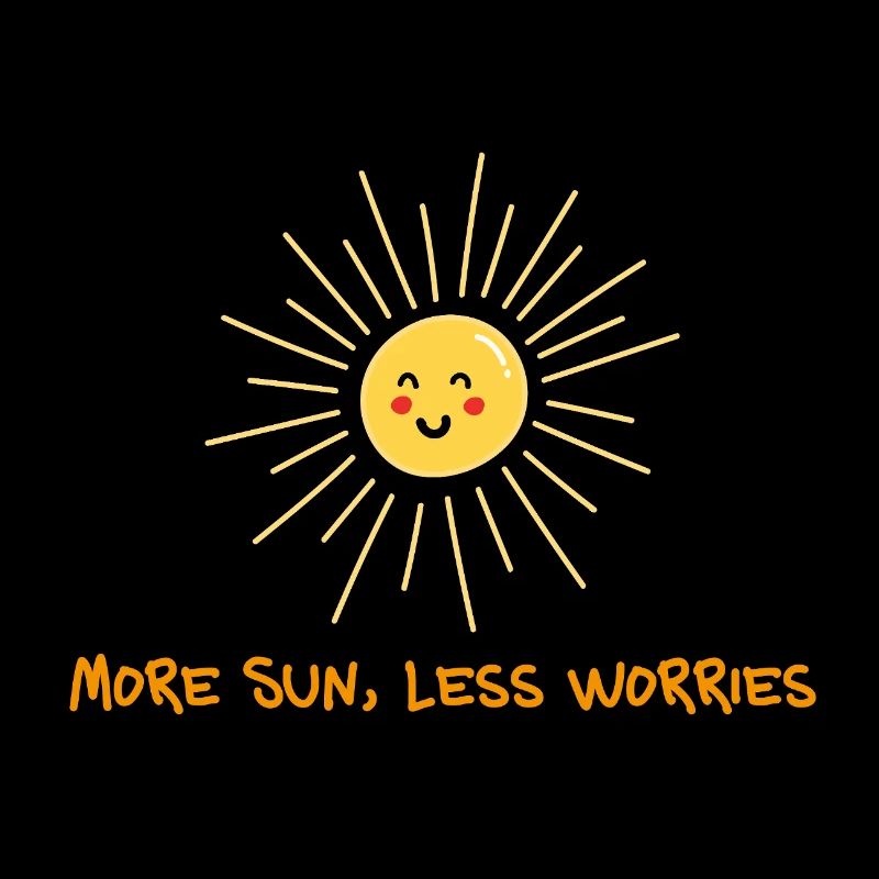 Plus de soleil, moins d’inquiétudes – Expression de bonne humeur d’été