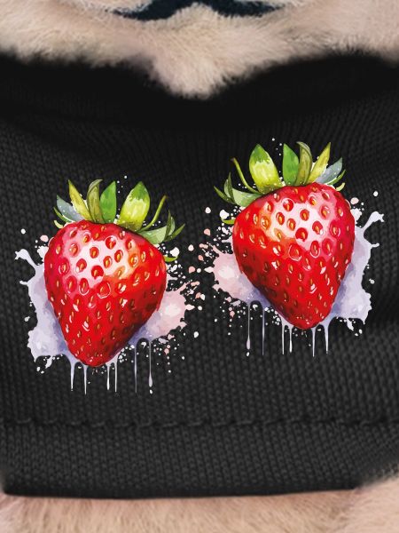 Water-coloured strawberries
