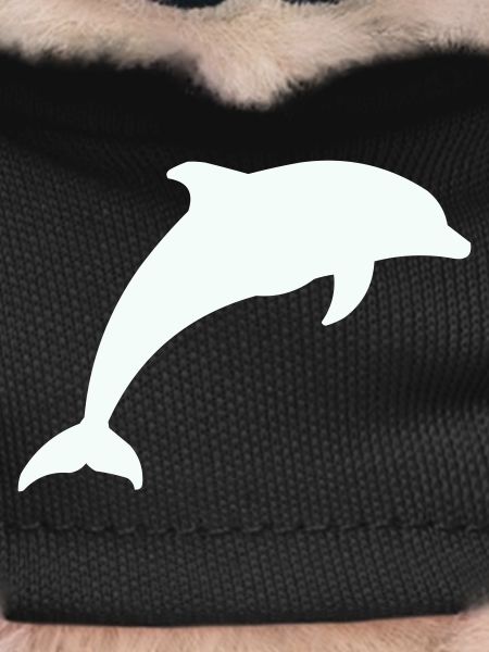 Glowing Dolphin Silhouette