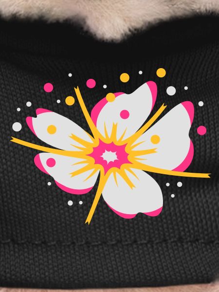 A cherry blossom with pollen