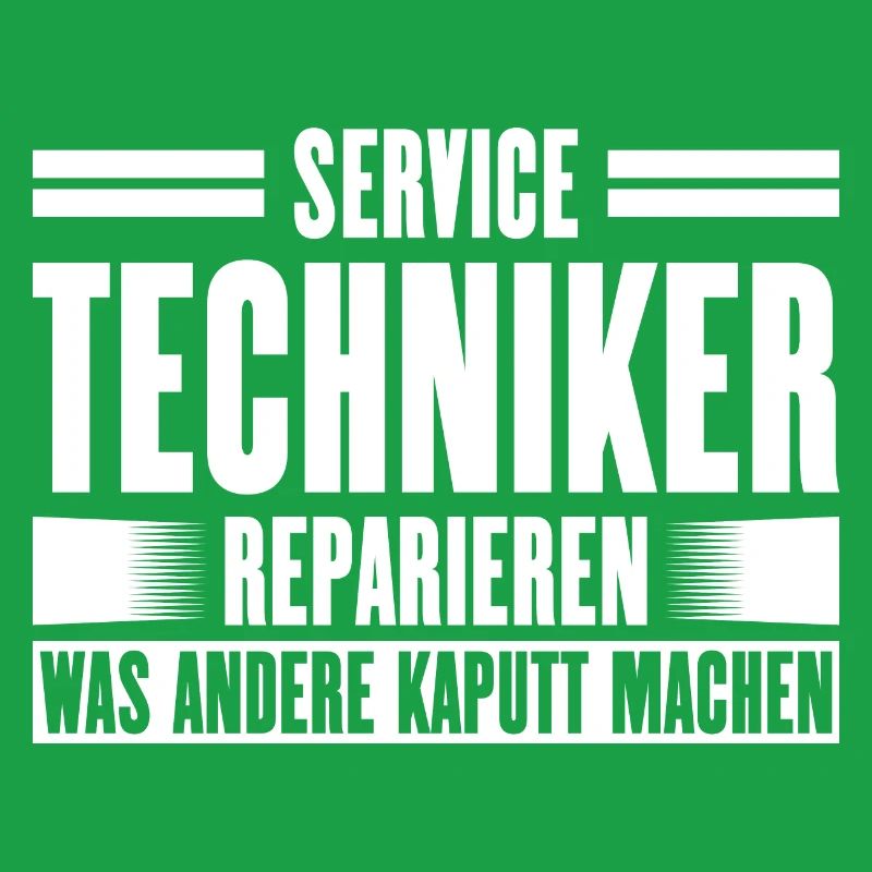 Service Technician Support Solution Slogan Service