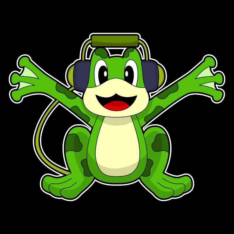Frosch Kopfhörer Musik