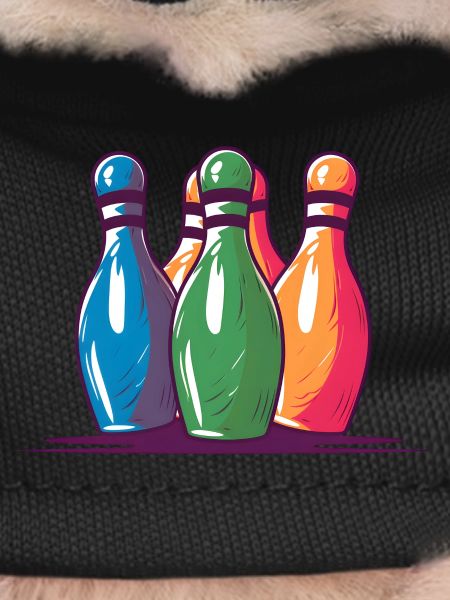 Bowling Pins Comic Style