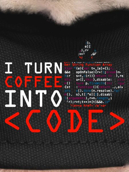 Programmers generate code from coffee
