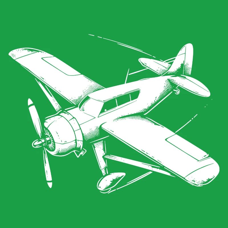 Propeller Plane Drawing