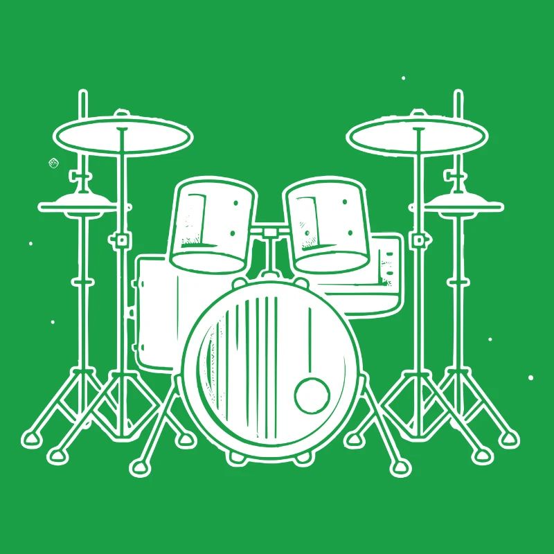 Drum Set Drawing