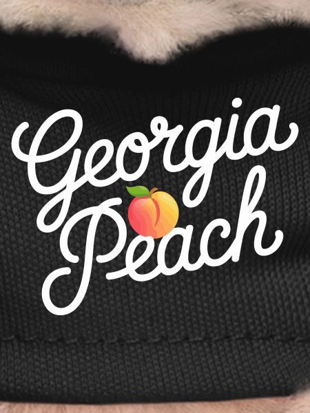 Georgia Peach Script Logo