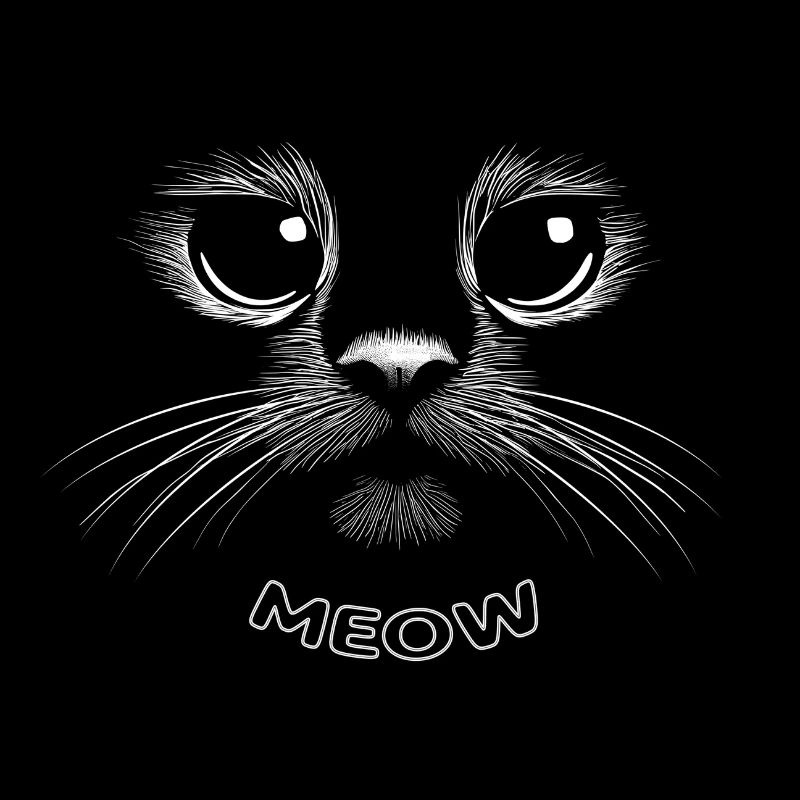 Süßes Katzengesicht - MEOW