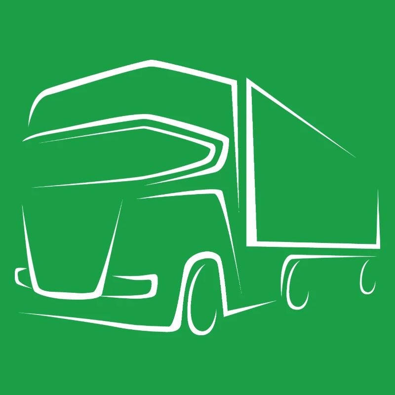 Chauffeur de camion - Dessin de conception de camion