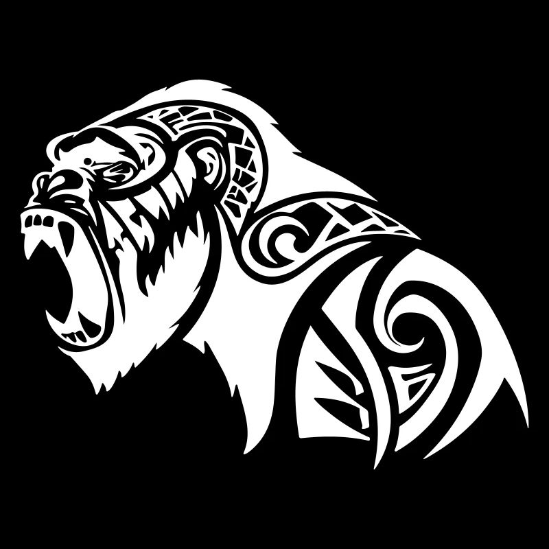 Gorilla Tribal Silberrücken Beast