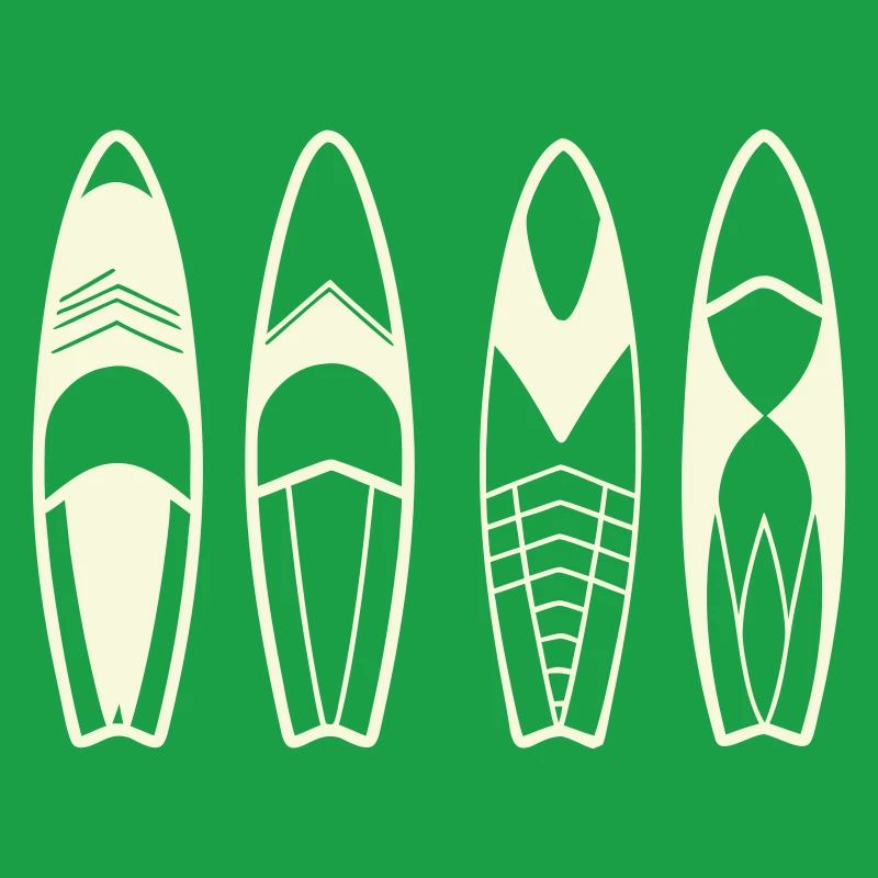 Minimalist Abstract Surfboards