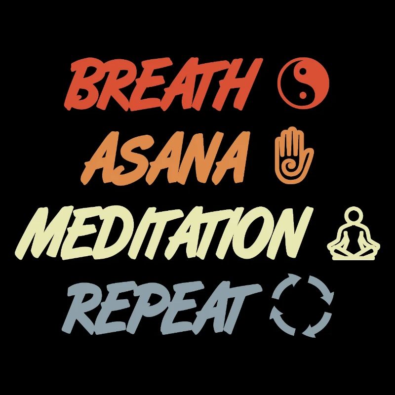 Breath Asana Meditation Repeat