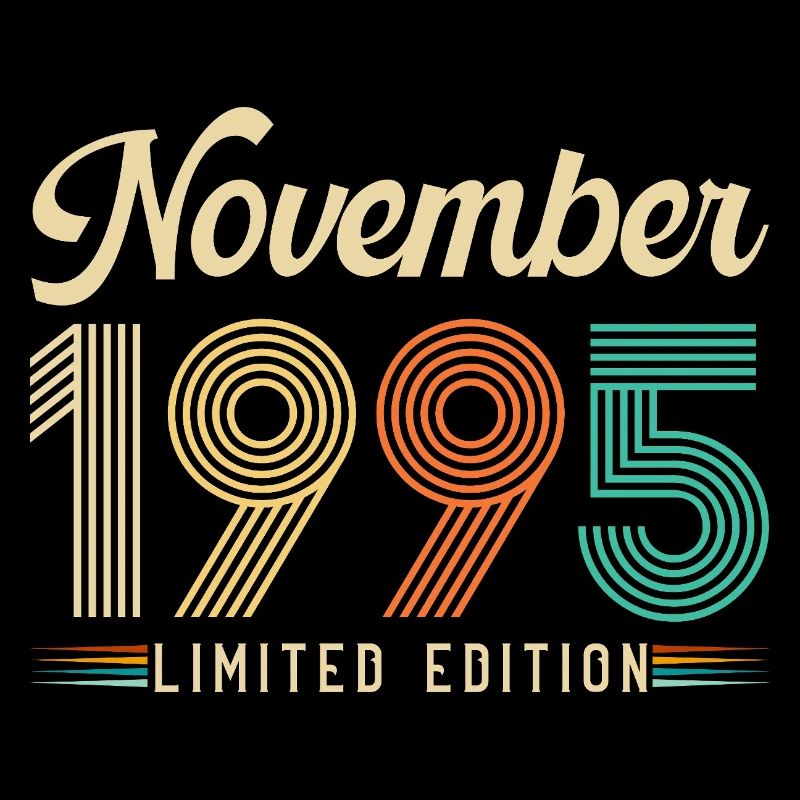November 1995 Retro Vintage Birthday Gift