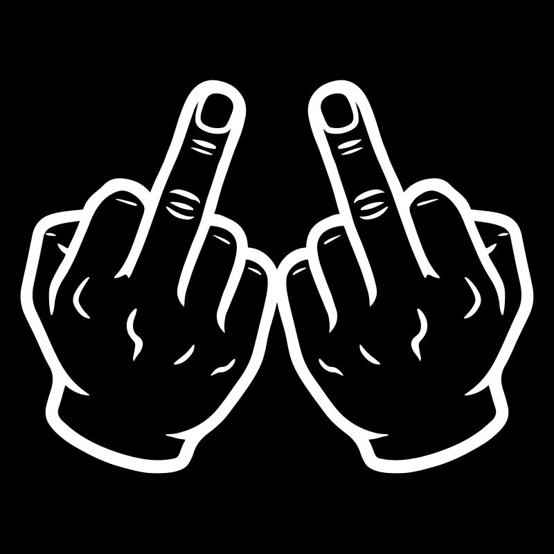 Hand Mittelfinger Frech
