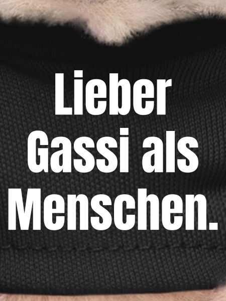 Lieber Gassi als Menschen Spruch