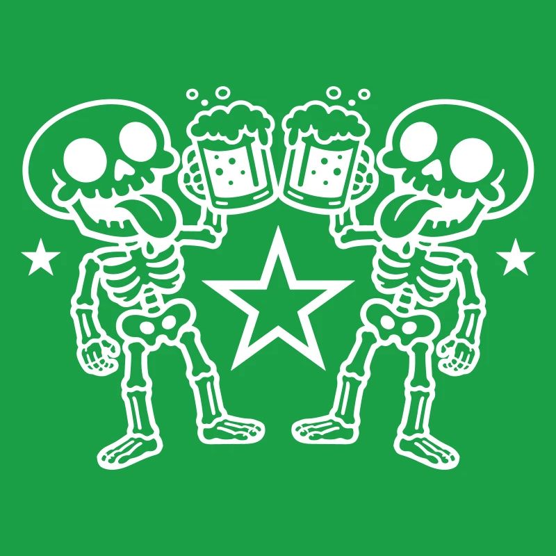 Skeleton Beer Cheers