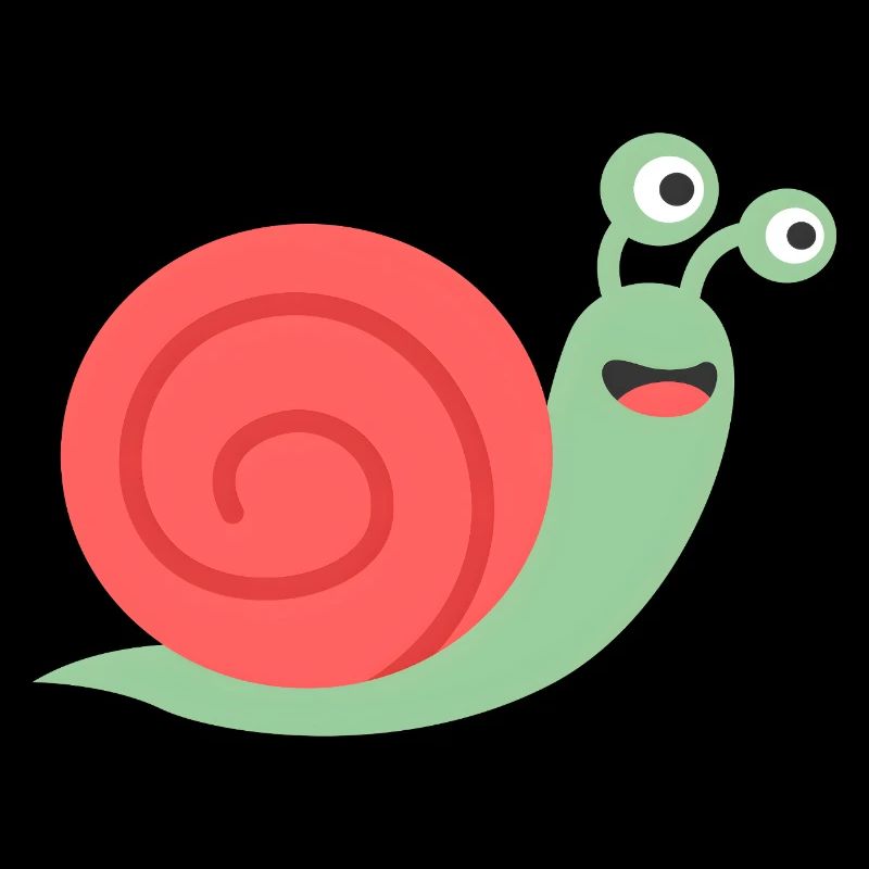 Cute Snail Comic Design for Babies & Kids