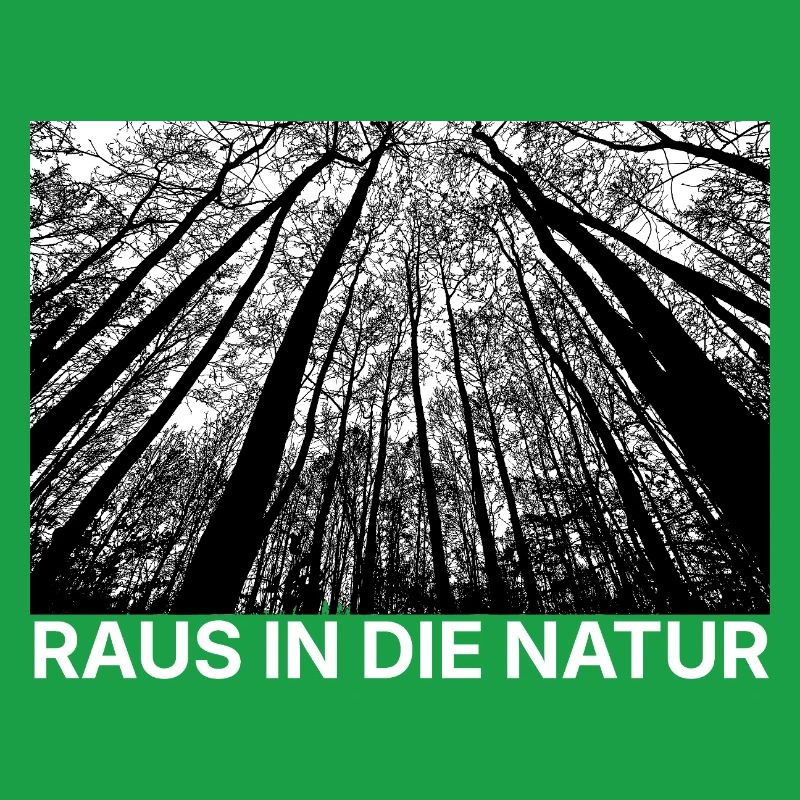 Forest perspective black and white