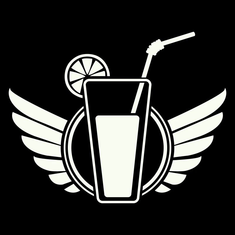 Cocktail d’ailes avec tranche de citron