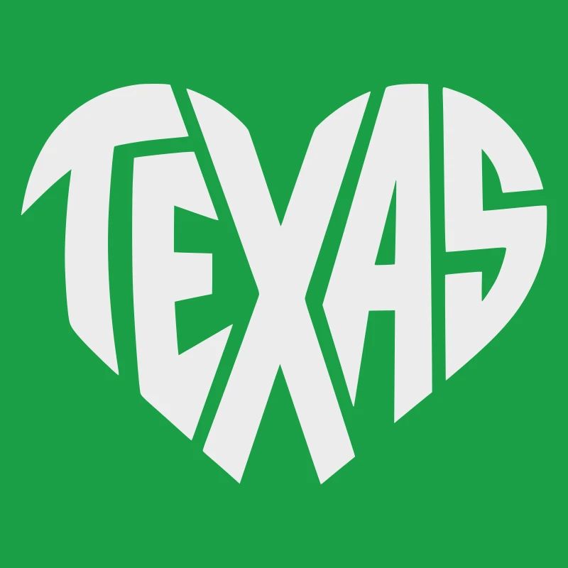 Texas Herz Typografie