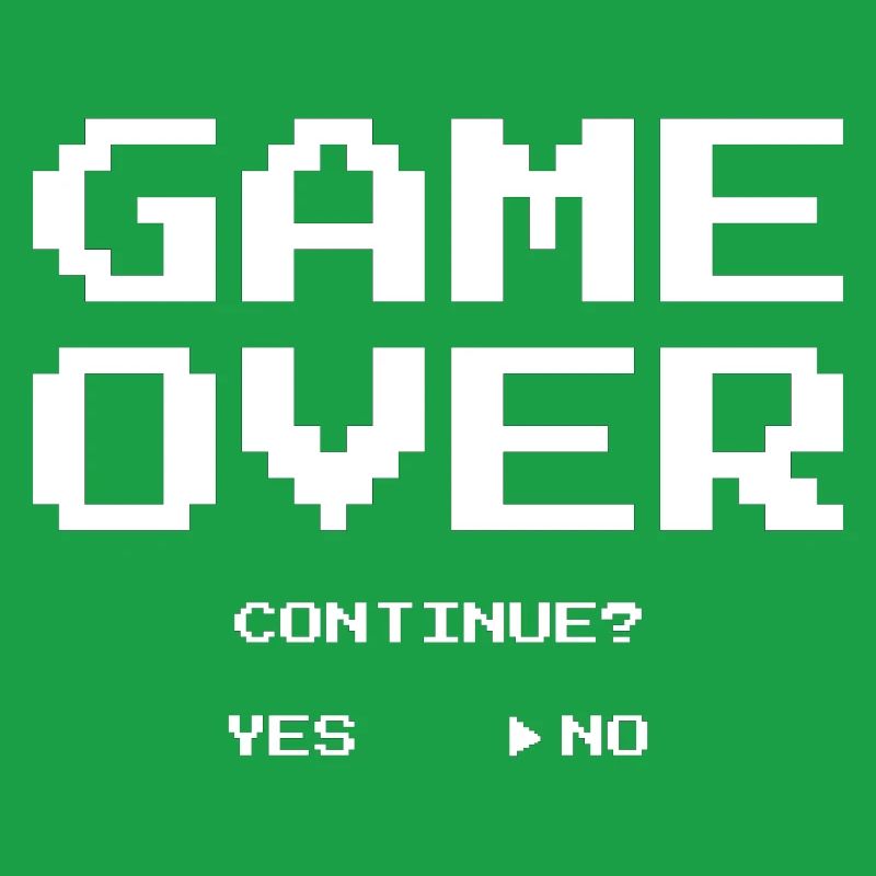 Game Over continue yes no