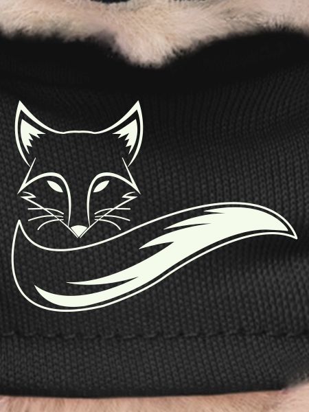 Fuchs Silhouette mit Schweif