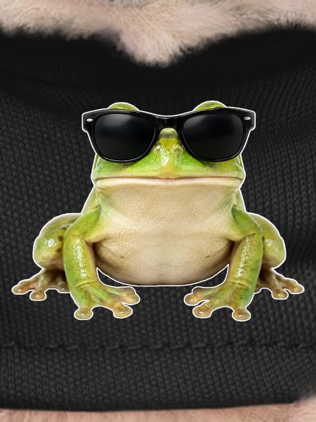 Cooler Frosch mit Sonnenbrille