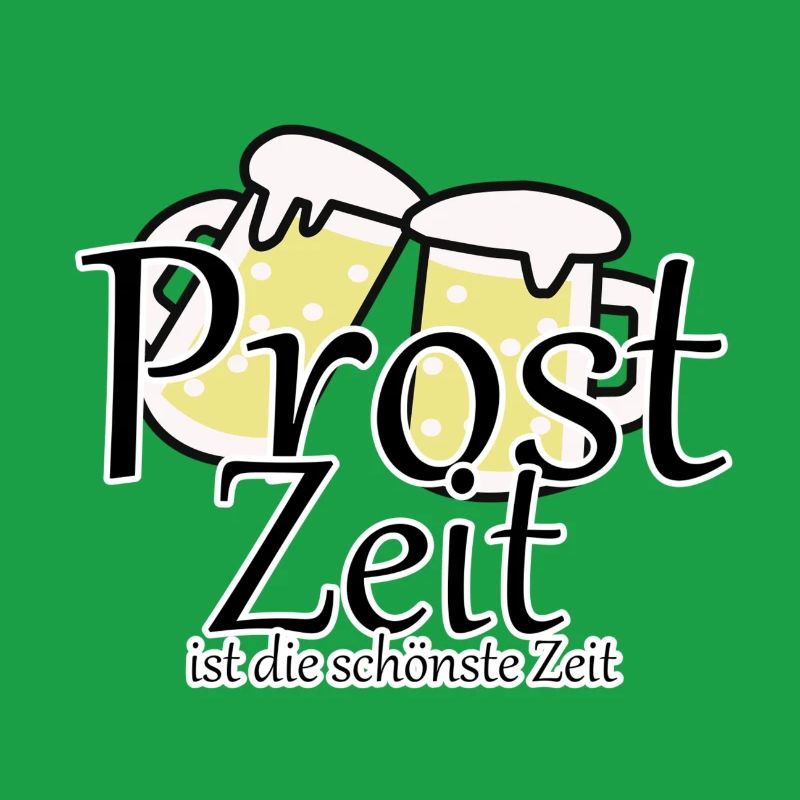 Prost Bier Biergarten Spruch