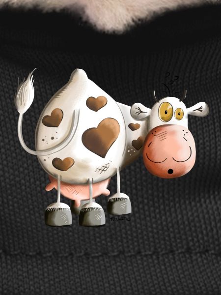 Cow with heart
