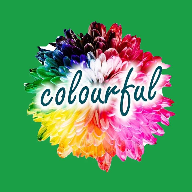 Regenbogenblume Farbexplosion