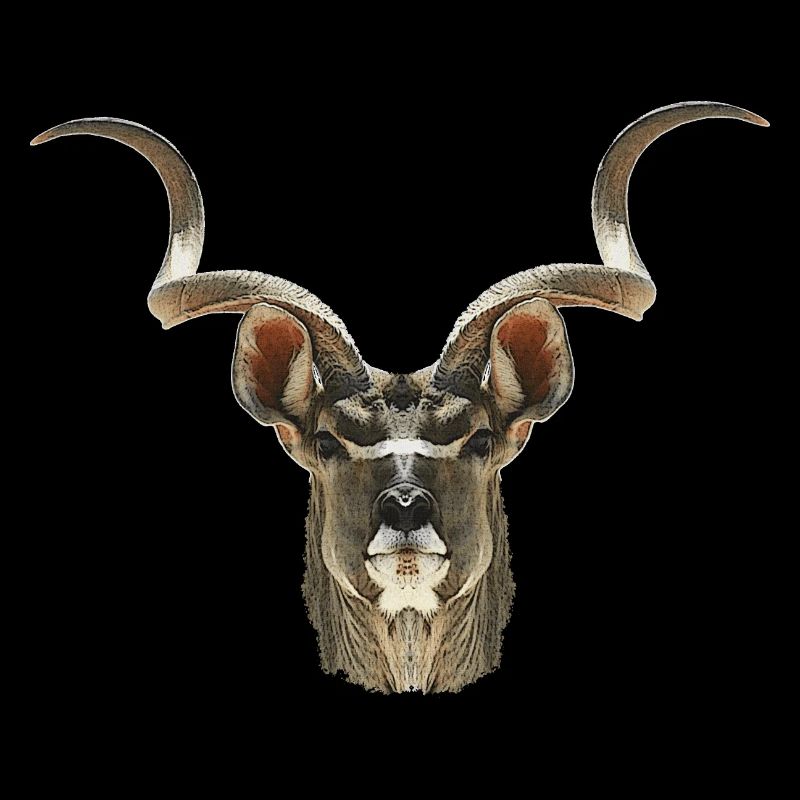 Antilope koudou, motifs d’animaux africains