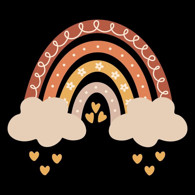 Boho arc-en-ciel tons naturels bébé bébé douche cadeau