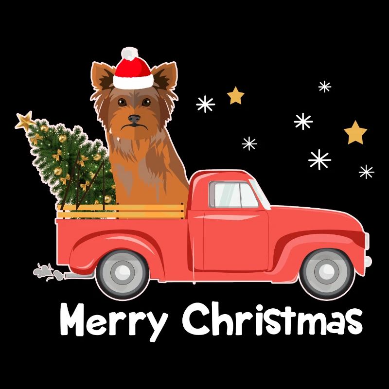 Pick-up Yorkie Christmas Tree