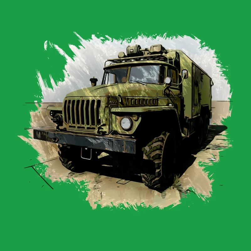 URAL 4320 avec corps de caisson