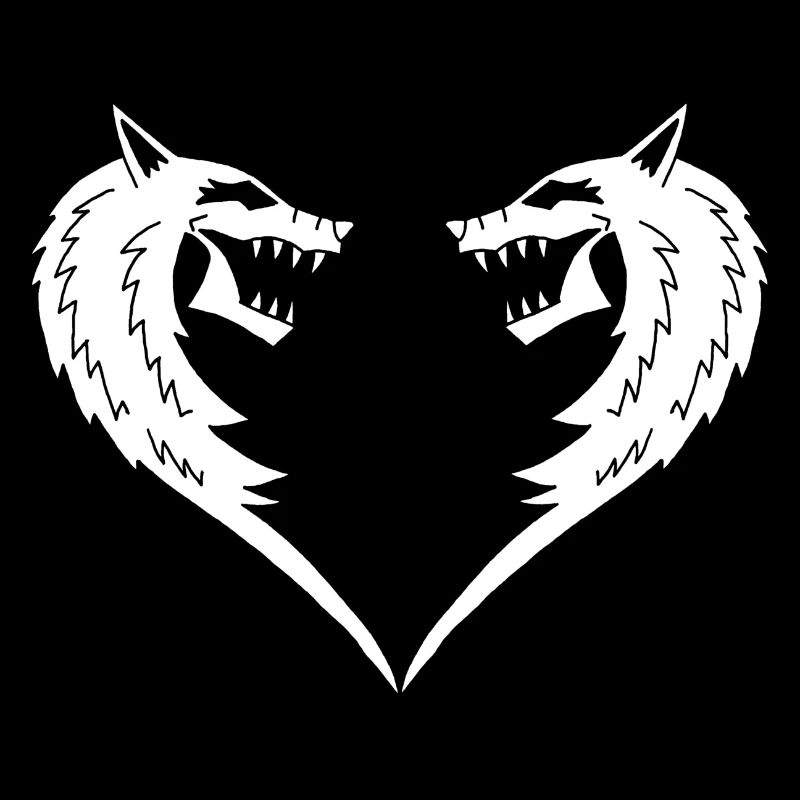 Weißes Wolfsherz